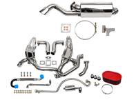 Sport Performance Package with Single Oval Outlet Tailpipe. Porsche 911 turbo Flatnose - 93011103806, 93021103301, 93021103304